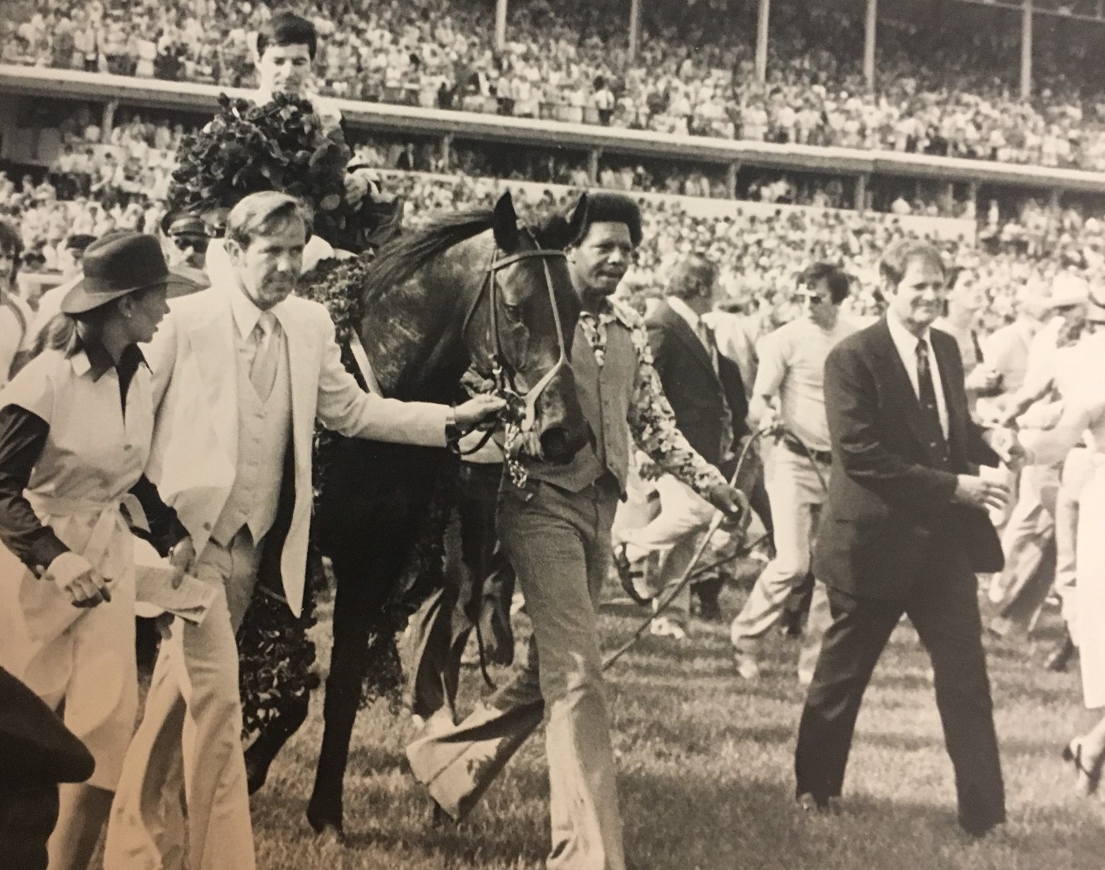 Keeneland Library Featherston Collection - Seattle Slew after 1977 Kentucky Derby win