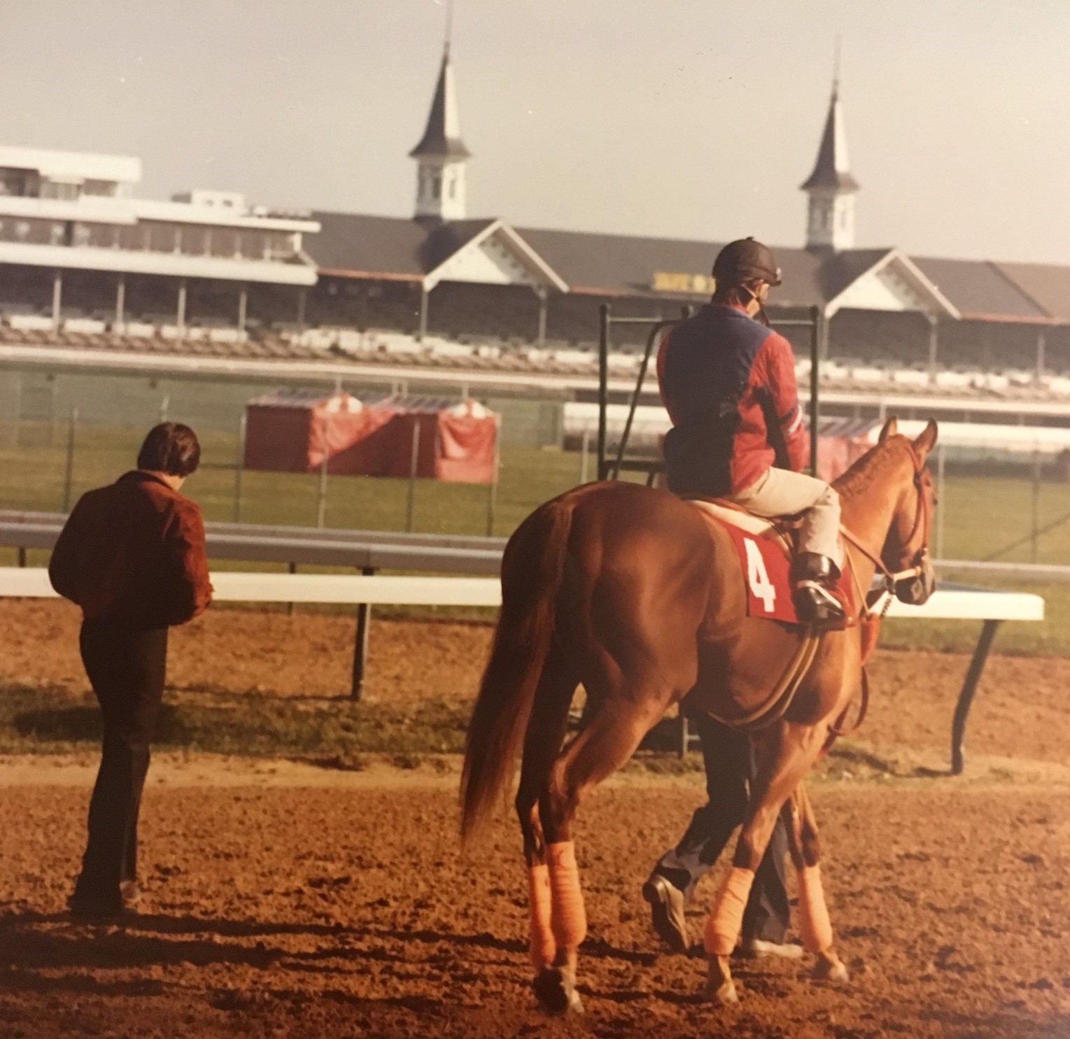 Affirmed, workout before the 1978 Kentucky Derby